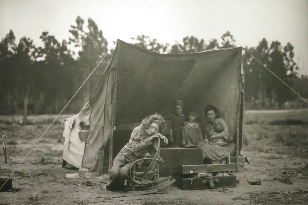 1936 en Californie, famille d'ouvriers agricoles migrants